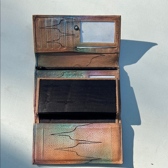 GUC Anuschka Multicolor Abstract Design Wallet - Picture 3 of 7